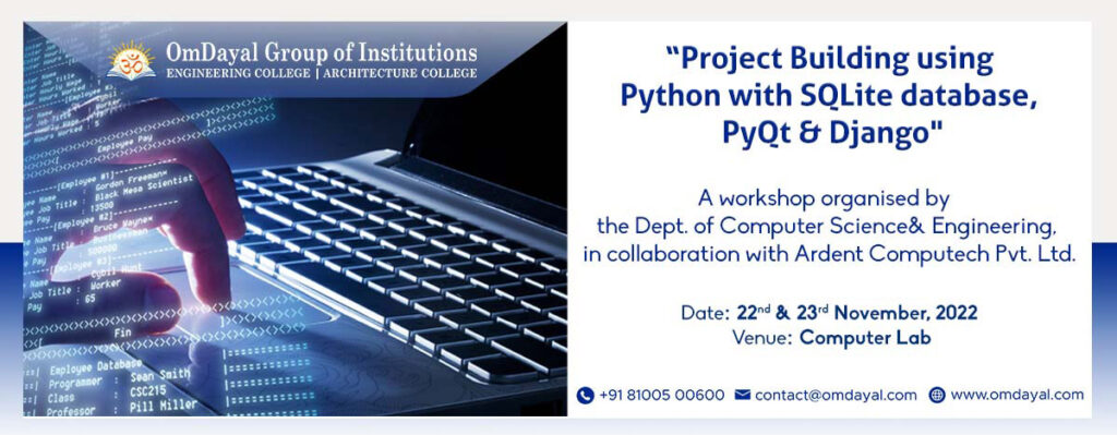 Project Building using Python with SQLite database, PyQt & Django ...